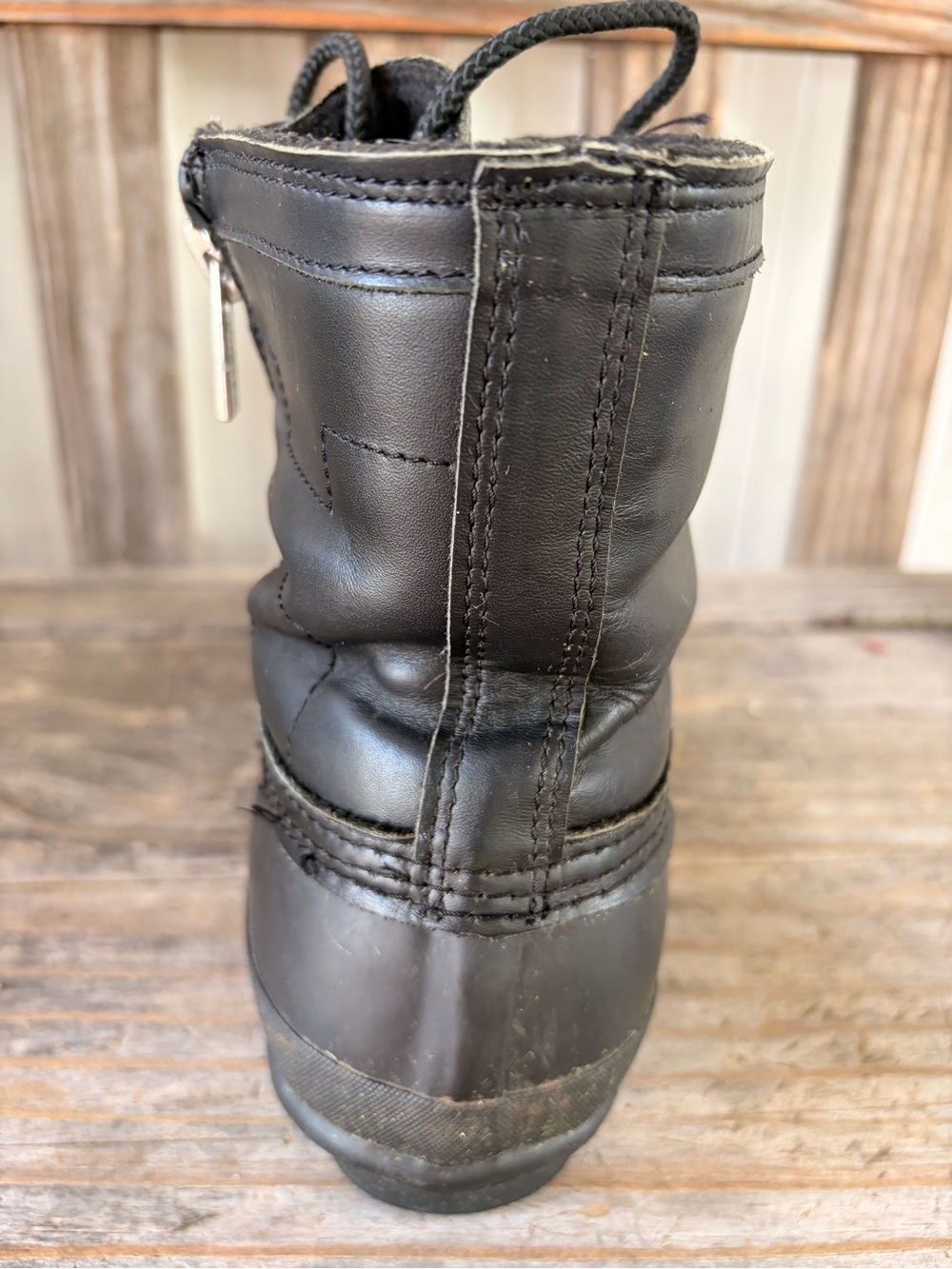 Hunter Black Lace-Up Boot Interior - Picture 8 of 8